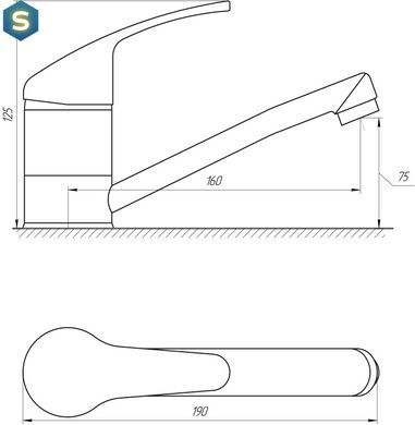 Смеситель для умывальника Globus Lux Solly GLSO-0203М, Хром