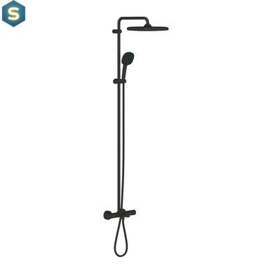Душевая система термостатическая Grohe QuickFix Vitalio Comfort System 250 269842431, Черный матовый