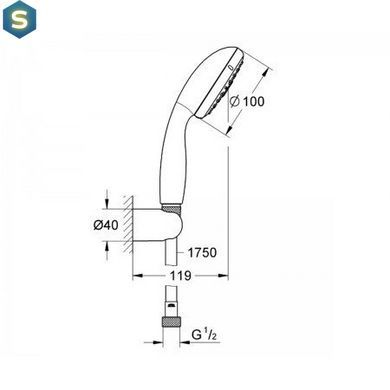 Душовий гарнітур Grohe TEMPESTA 27849001