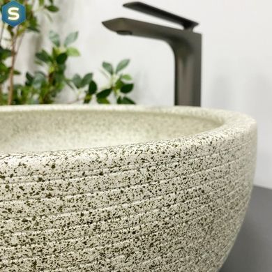 Умывальник VBI Corridonia beige stone matt накладной VBI-016100, Бежевый