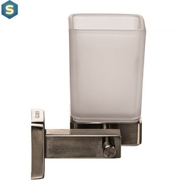 Стакан одинарный Globus Lux SQ 9409, Хром матовый