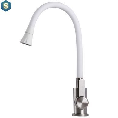 Смеситель для кухни Globus Lux WIEN SBT2-203SA-W07, Белый