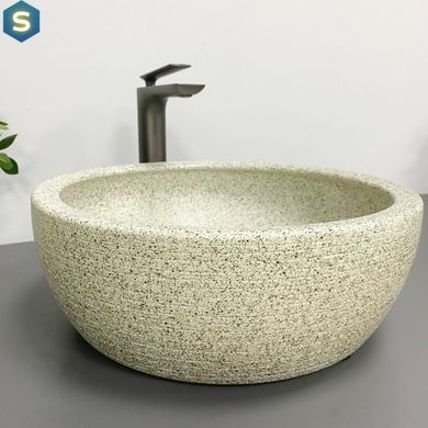Умывальник VBI Corridonia beige stone matt накладной VBI-016100, Бежевый