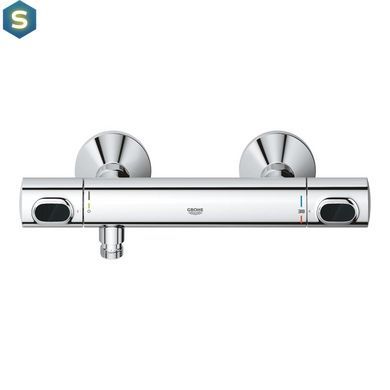 Набор смесителей Grohe Quickfix термостат для душа с душевым гарнитуром Precision Flow THM и смеситель для раковины StartEdge S-Size UA202503TE, Хром