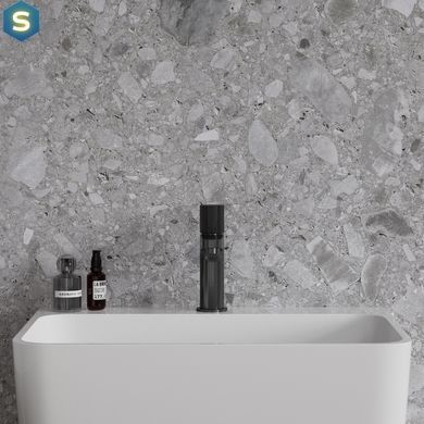 Змішувач для умивальника Omnires Contour anthracite CT8010AT, Черный матовый