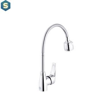 Смеситель для кухни с гибким изливом Kroner KRM Odra - C039-1 CV021200, Хром