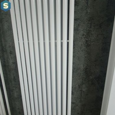 Дизайнерский радиатор трубчатый Betatherm Praktikum 2 H-1600 мм, L-349 мм с нижним подключением PV 2160/09 9016M 99, Белый матовый