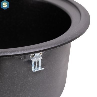 Кухонна мийка Lidz D510/200 BLM-14 (LIDZBLM14D510200), Чорний/золото