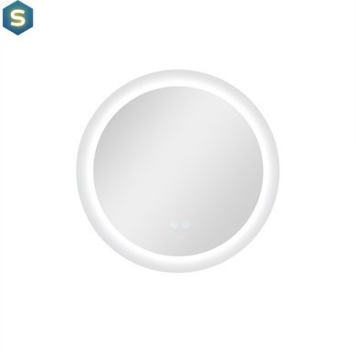 Зеркало Qtap Taurus R600 с LED-подсветкой Touch, с антизапотеванием, с диммером температуры цвета (3000-6500K) QT2478R607