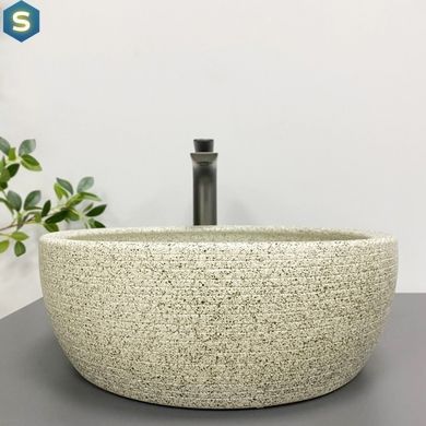 Умывальник VBI Corridonia beige stone matt накладной VBI-016100, Бежевый