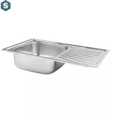 Кухонная мойка 780x480x180 мм + сифон Wezer 7848(08), Decor