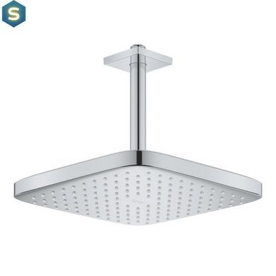 Лейка для верхнего душа с держателем Grohe Tempesta 250 Cube