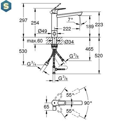 Змішувач для кухні Grohe BauLoop 31713000