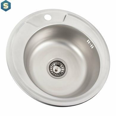 Кухонная мойка из нержавеющей стали Valeso декор 450 (0,6/170 мм), Decor