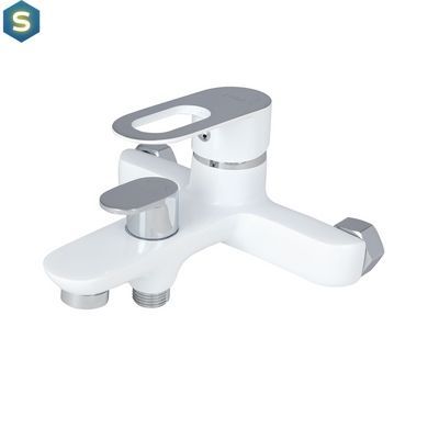Смеситель для ванны Lidz Latwa 006 (c душевым гарнитуром) (k35) LDLAT006WHI45424 White, Белый