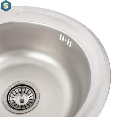 Кухонная мойка из нержавеющей стали Valeso декор 450 (0,6/170 мм), Decor