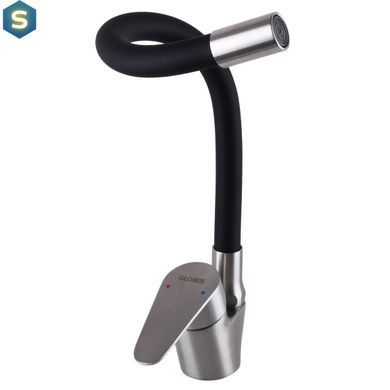Смеситель для кухни Globus Lux Main SM-203SB, Черный матовый