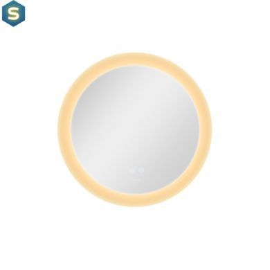 Зеркало Qtap Taurus R600 с LED-подсветкой Touch, с антизапотеванием, с диммером температуры цвета (3000-6500K) QT2478R607