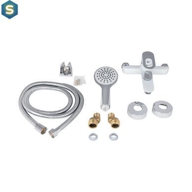 Смеситель для ванны Lidz Latwa 006 (c душевым гарнитуром) (k35) LDLAT006WHI45424 White, Белый