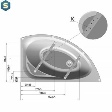 Ножки для ванны Imprese Blatna Leg150BL