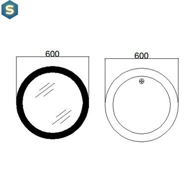Зеркало Qtap Taurus R600 с LED-подсветкой Touch, с антизапотеванием, с диммером температуры цвета (3000-6500K) QT2478R607