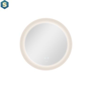 Зеркало Qtap Taurus R600 с LED-подсветкой Touch, с антизапотеванием, с диммером температуры цвета (3000-6500K) QT2478R607