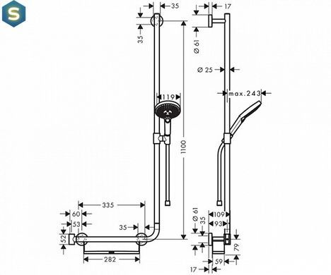 Душовий гарнітур Hansgrohe Unica Comfort 26326000