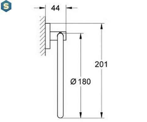 Держатель для полотенца Grohe Essentials 40365001