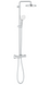 Grohe Tempesta System 210 Душова система з термостатом для настінного монтажу (26811001), Хром
