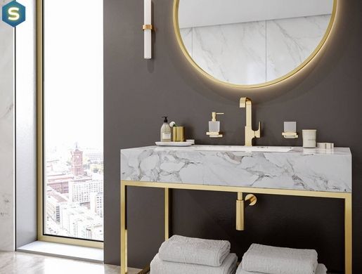 Дозатор жидкого мыла Hansgrohe AddStoris подвесной Brushed Black 41745340