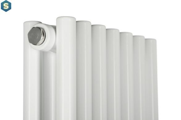 Дизайнерский радиатор трубчатый Betatherm Praktikum 2 H-1600 мм, L-349 мм с нижним подключением PV 2160/09 9016M 99, Белый матовый