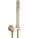 Душевая система Rea Lungo brushed gold c термостатом + BOX скрытого монтажа REA-P8551, Золотой