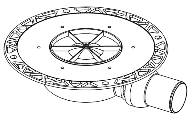 Душевой трап Tece DrainPoint S DN50 низкий 3601400