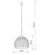Підвісний світильник Nowodvorski 11152 Boho L E27 1x25W IP20 Вeige