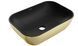 Умивальник Mexen Rita gold black matt накладний MEX-21084576, Золотий