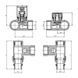 Комплект дизайн кранів під ТЕН Ideale 1/2&rdquo;x1/2&rdquo; антрацит, Антрацит
