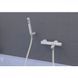 Змішувач для ванни Paffoni Light із регульованим душовим гарнітуром white matt LIG023BO, Белый матовый