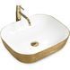 Умивальник Rea Floria gold/white накладний REA-U0027, Золотий
