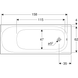 Ванна акрилова Geberit Soana 170x70 554.002.01.1 + ніжки, Білий