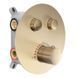 Душевая система Rea Lungo brushed gold c термостатом + BOX скрытого монтажа REA-P8551, Золотой