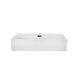 Умывальник Qtap Nando LT подвесной прямоугольный 600х440х130 мм White + донный клапан PU02O, Белый