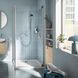 Набор смесителей Grohe Quickfix термостат для душа с душевым гарнитуром Precision Flow THM и смеситель для раковины StartEdge S-Size UA202503TE, Хром