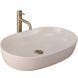 Умивальник Rea Cleo 61 beige matt бежевий накладний REA-U9655, Бежевий