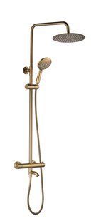 Душова система VBI Milano brushed gold з термостатом і виливом VBI-050111BG, Золотий