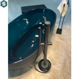 Змішувач для ванни на підлогу Paffoni Light black matt LIG032NO, Черный матовый