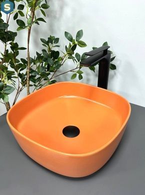 Умивальник (раковина) VBI AREZZO TERRACOTTA MATT накладний, Цемент матовий