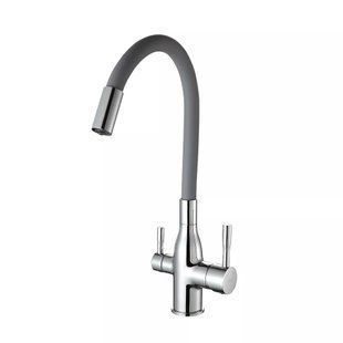 Смеситель для кухни Frap под фильтр с гибким изливом F4396, Хром