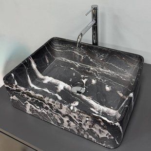 Умывальник VBI Asti M black onyx накладний VBI-013006, Черный матовый