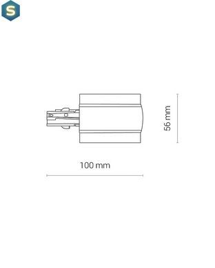 З'єднувач Nowodvorski 8691 Ctls Recessed Power End Cap Right IP20 Wh