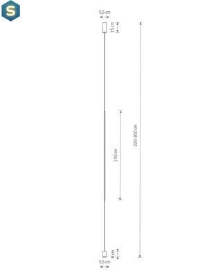 Світильник Nowodvorski 10857 Vertic Led 1x19W 4000K 700Lm IP20 Bl